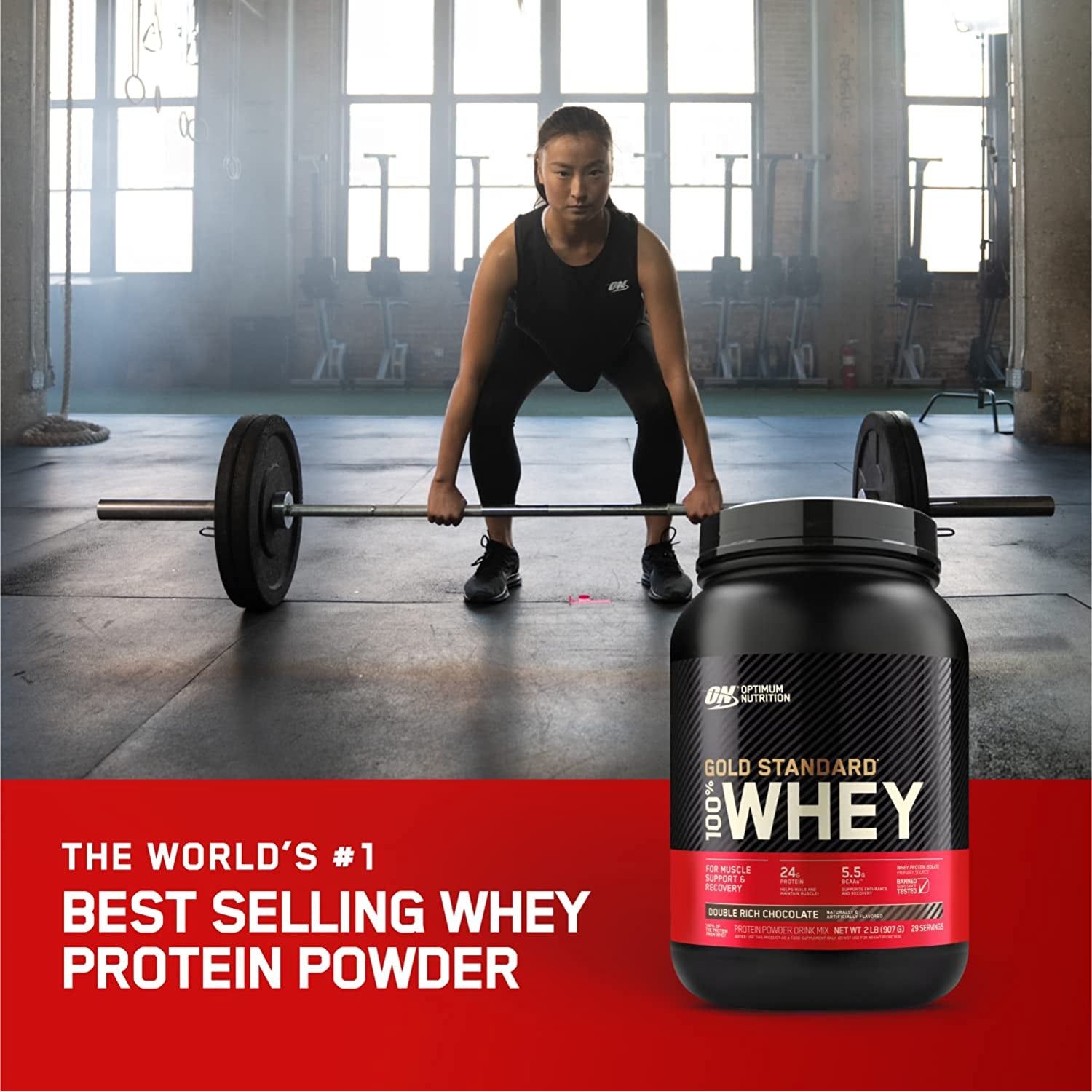 Gold Standard 100% Whey Protein Powder, French Vanilla, 2.27Kg