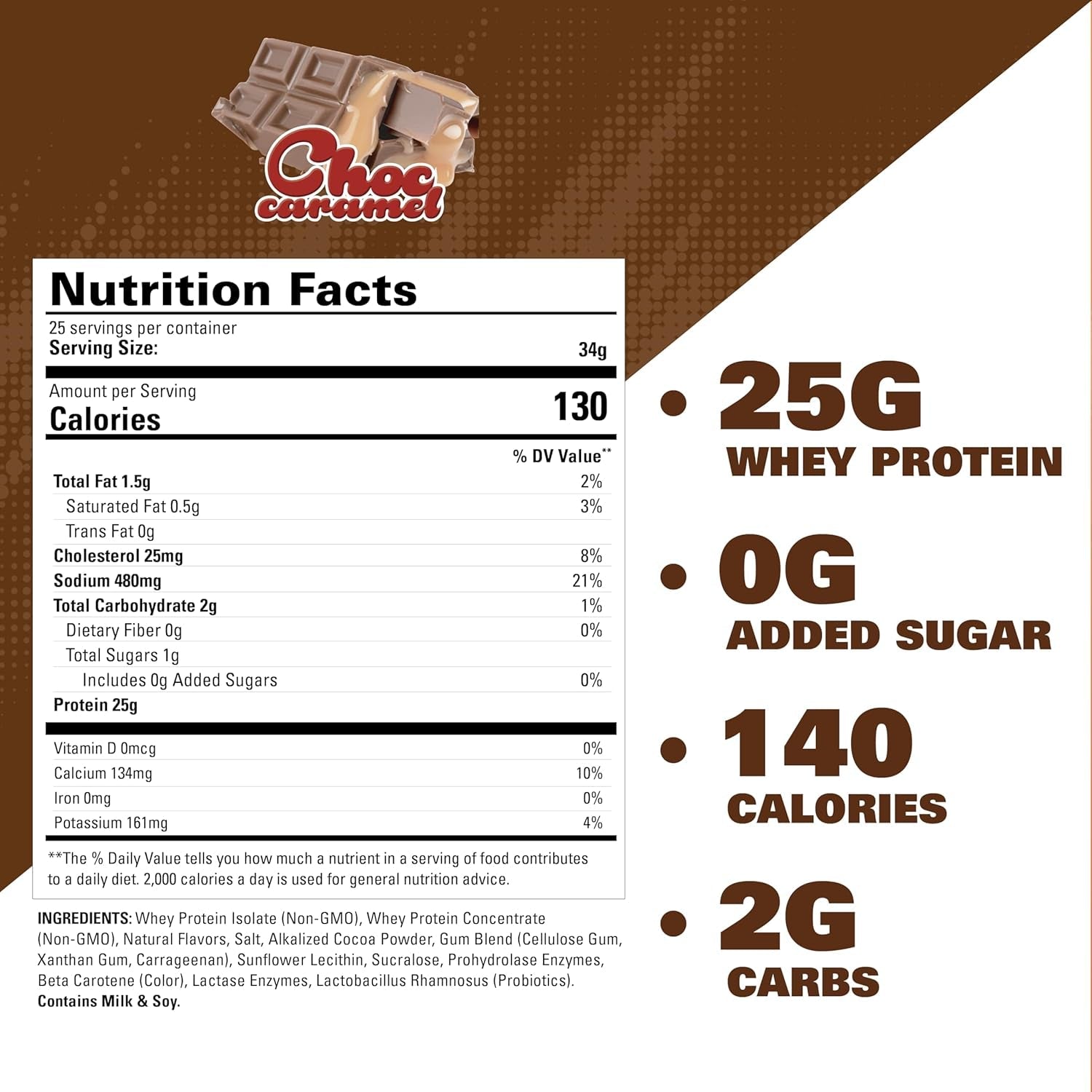 Oxywhey Lean Whey Protein Powder - 25G of 100% Pure, Lean, Non-Gmo Whey Protein - 27 Serves