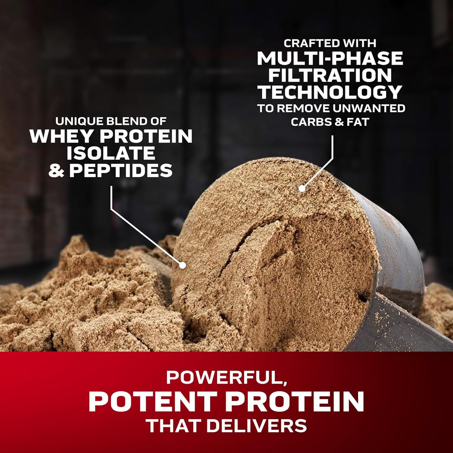 Nitro-Tech Whey Protein Isolate + Peptides, Lean Protein Powder with Creatine, for Men And Women, 1.81Kg (40 Servings)