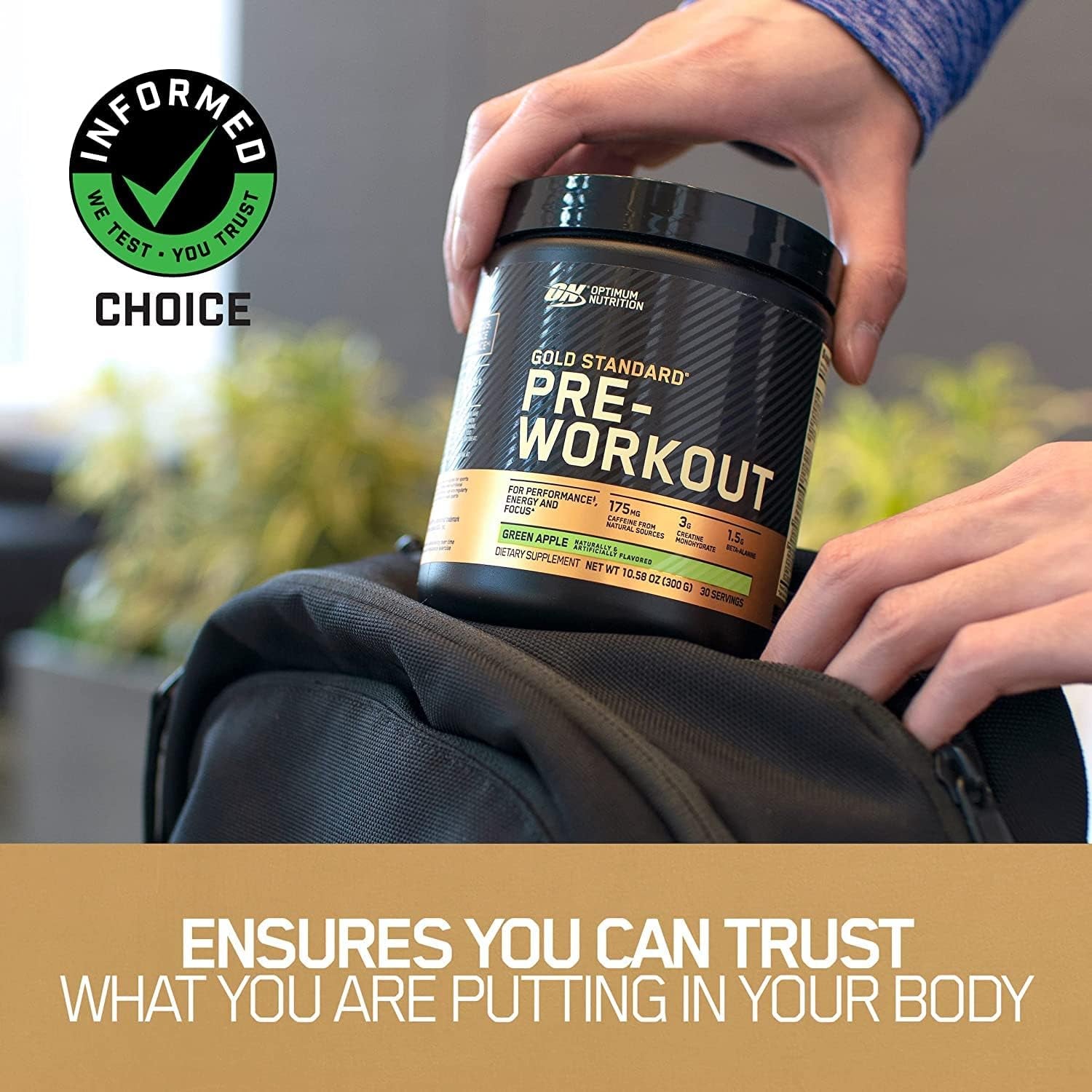 Gold Standard Pre Workout Green Apple 300g