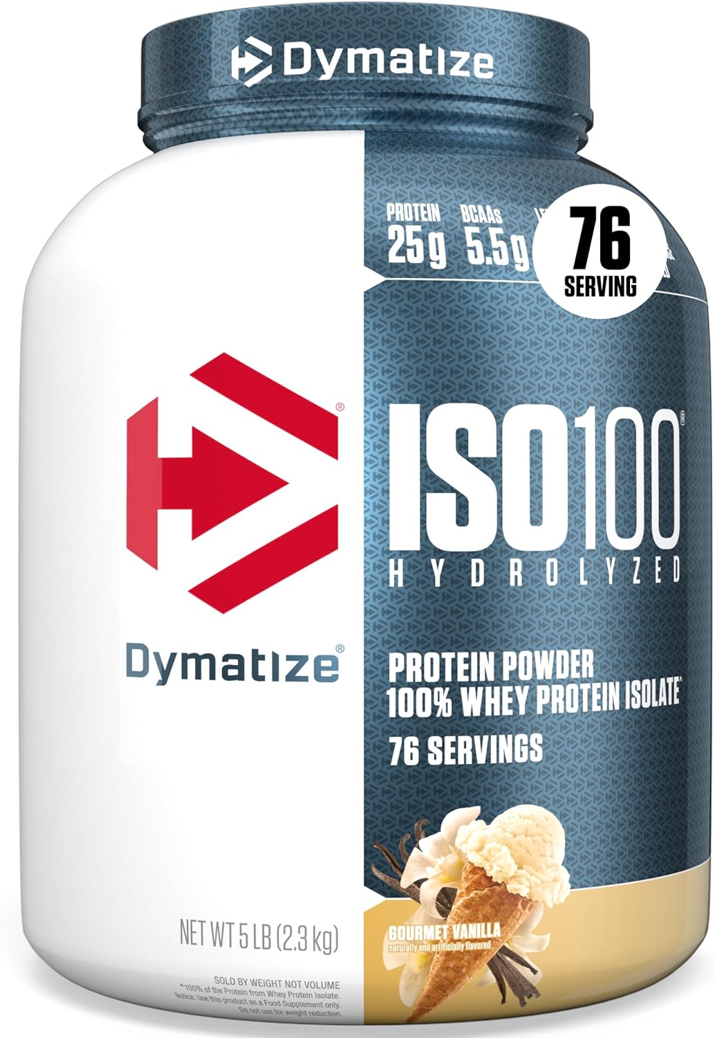 ISO100 - 100% Hydrolyzed Whey Protein Isolate - Chocolate Peanut Butter, 2.3Kg