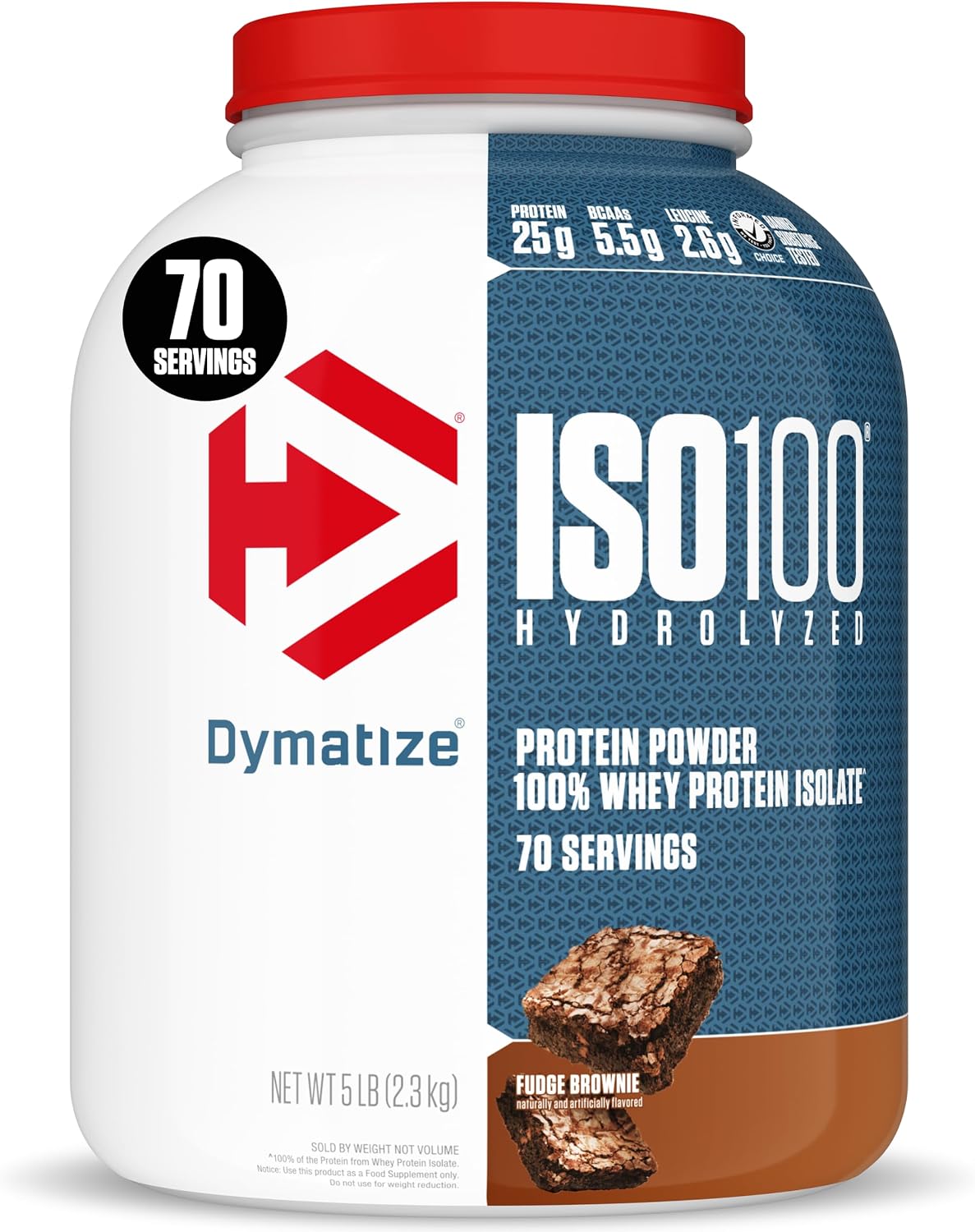 ISO100 - 100% Hydrolyzed Whey Protein Isolate - Chocolate Peanut Butter, 2.3Kg