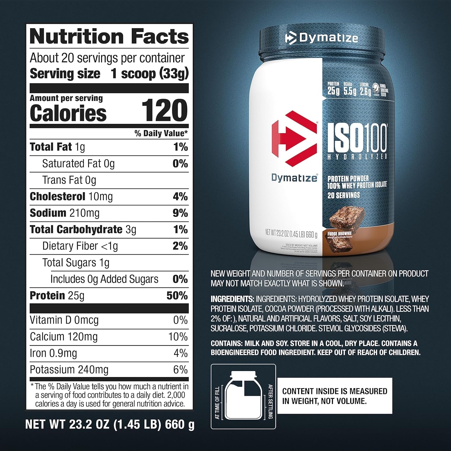 Iso-100 Hydrolyzed Whey Protein Isolate 20 Serves