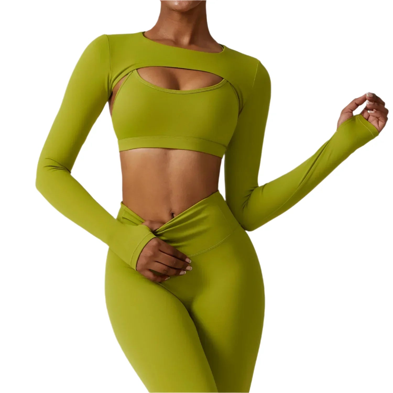 Activ Era Luxe Performance Shawl Crop Top