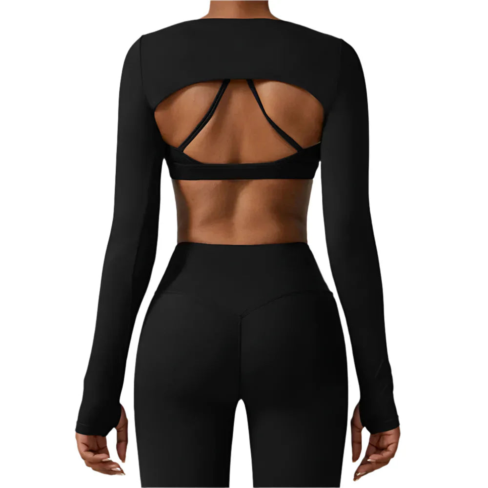 Activ Era Luxe Performance Shawl Crop Top