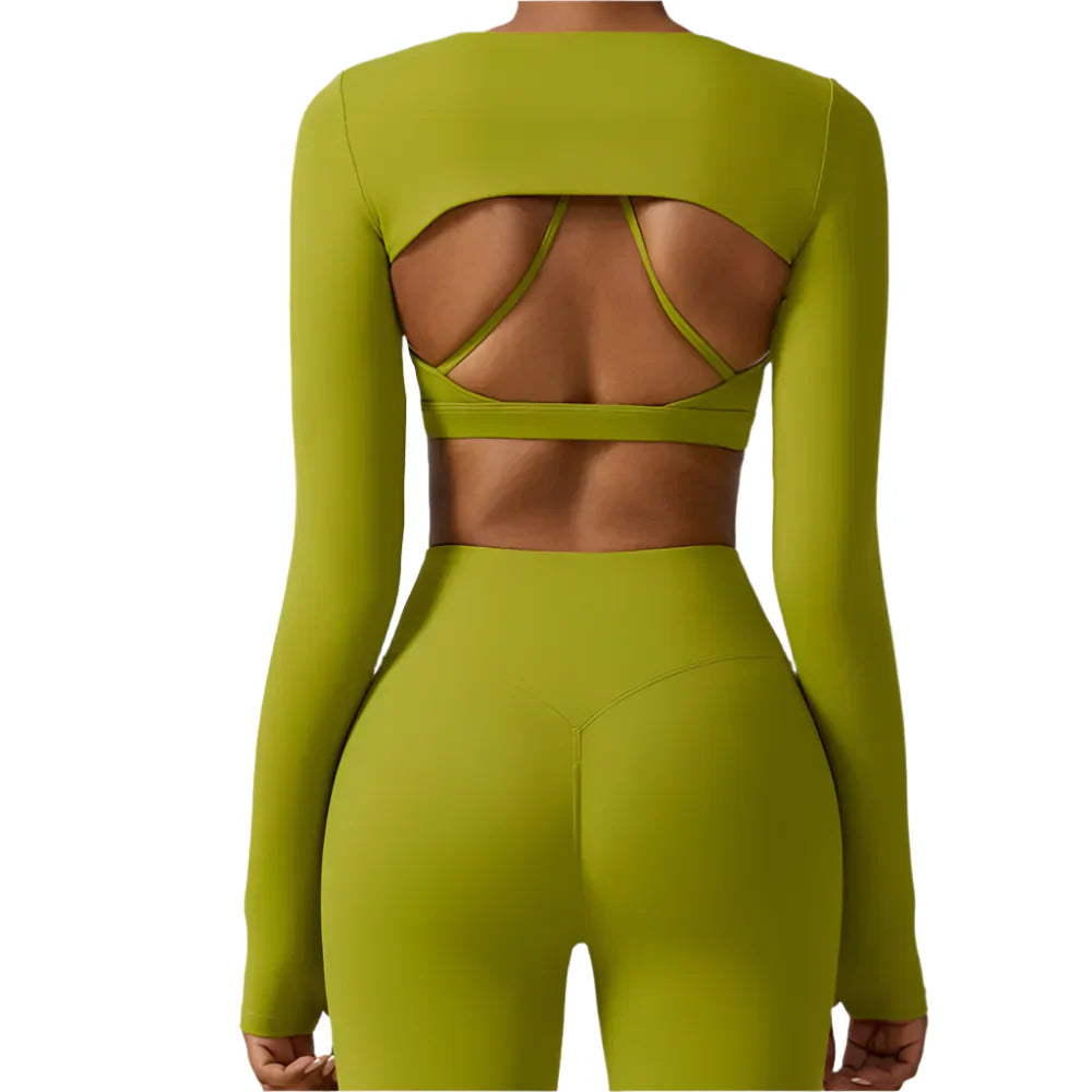 Activ Era Luxe Performance Shawl Crop Top