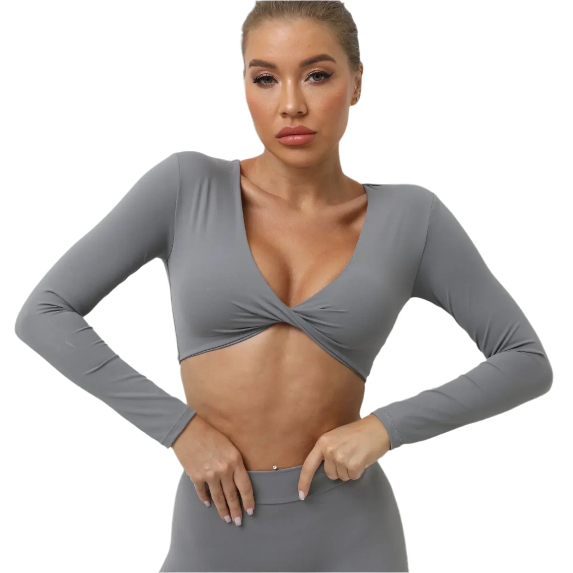 Activ Era Long Sleeve Push-up Active Crop Top
