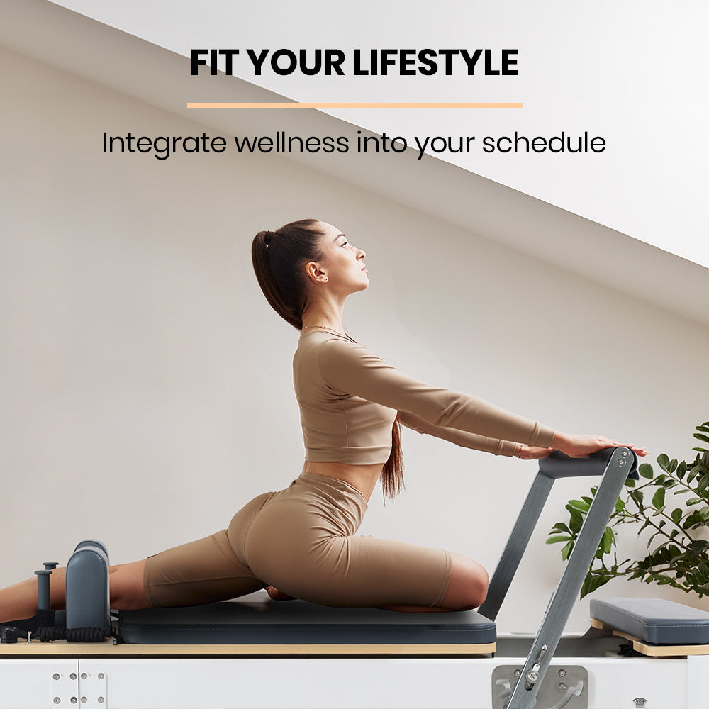 Proflex Aluminium Pilates Reformer Machine Stretch Bed With Box And Jump Board Accessories