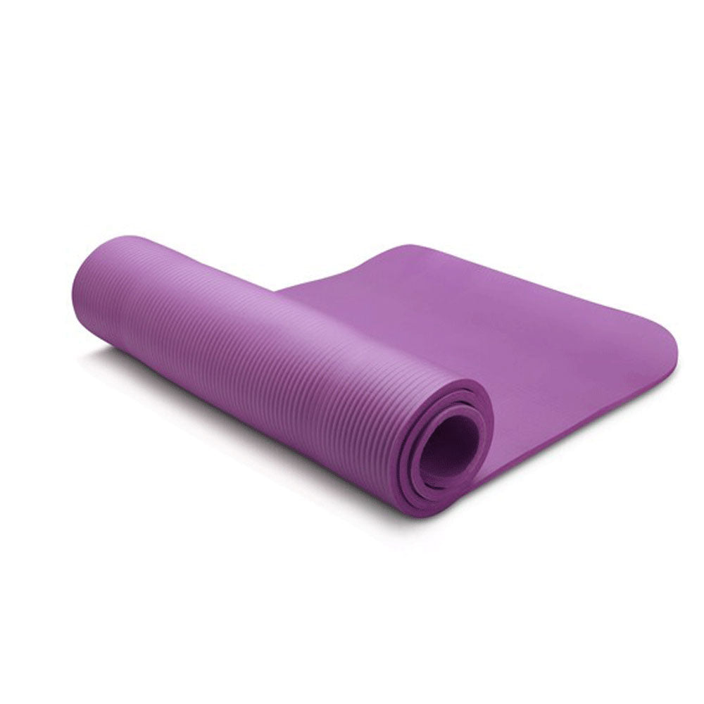 10mm Extra Thick Nbr Yoga Mat Gym Pilates Fitness Exercise