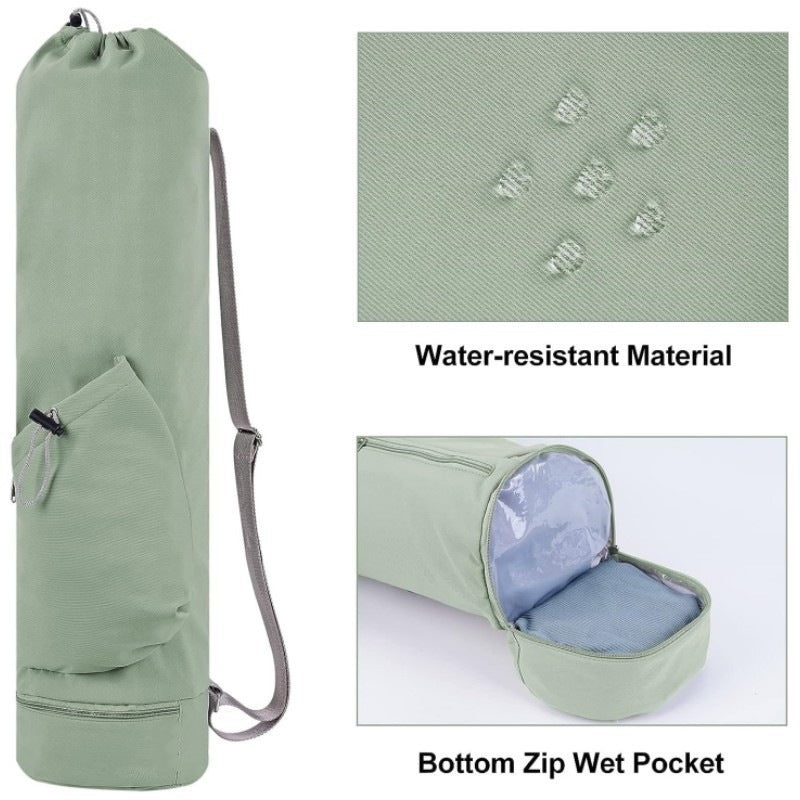 Green Durable Yoga Mat Carry Bag