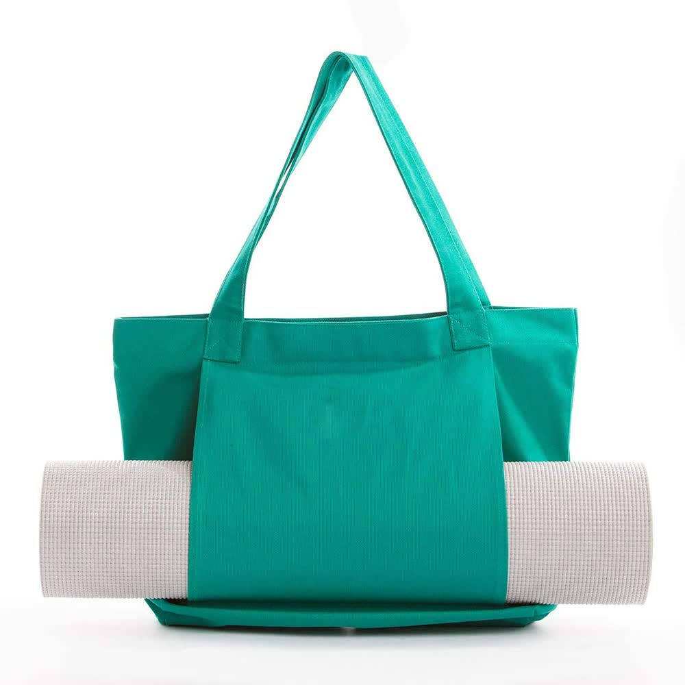 Green Yoga Mat Tote Bag