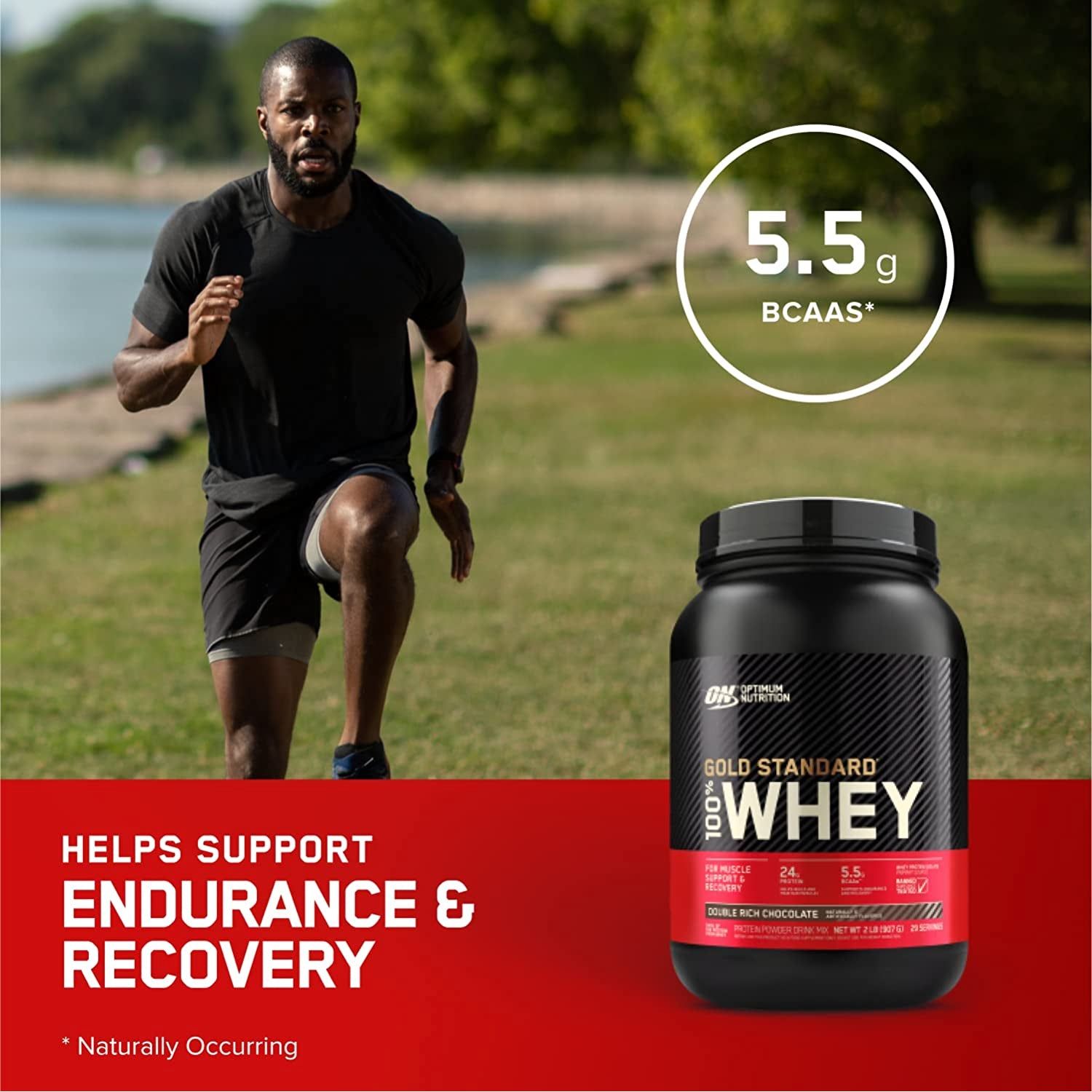 Gold Standard 100% Whey Protein Powder, French Vanilla, 2.27Kg