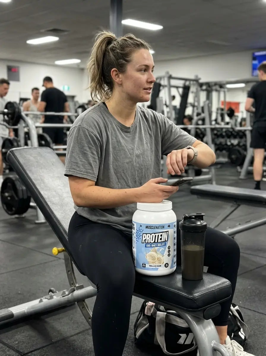 Muscle Nation Vanilla Ice Cream Flavour Whey Protein Isolate 990G (30 Serves)