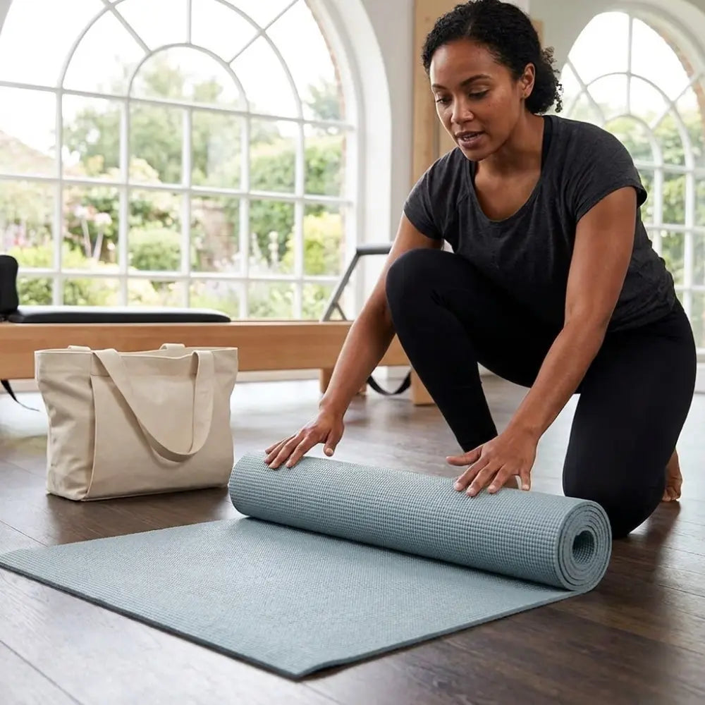 Khaki Yoga Mat Tote Bag